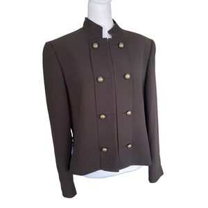 Isabella DeMarco Black Military Style Blazer Size 14P